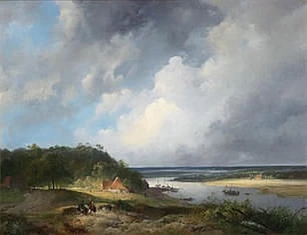 Ampio paesaggio fluviale